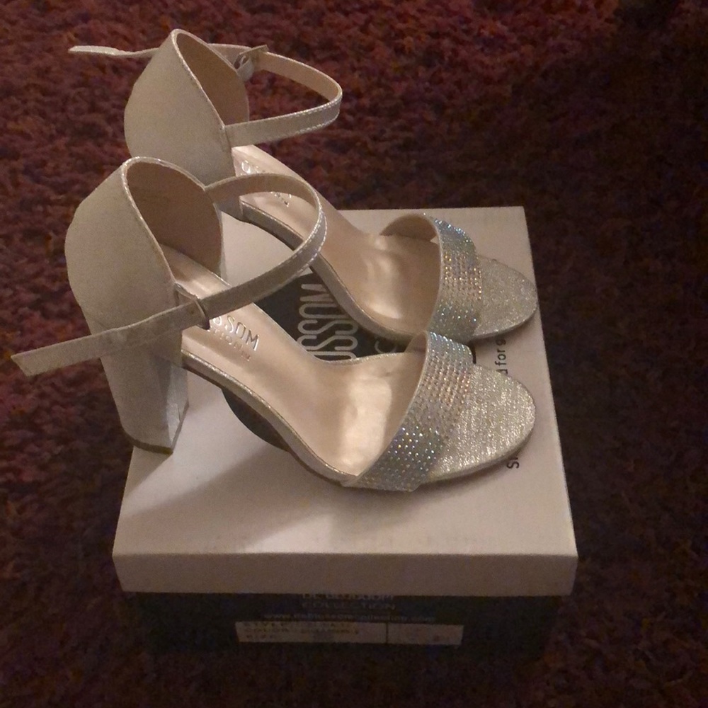 Brand new silver heels